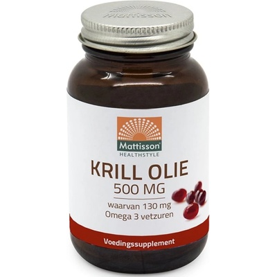 Mattisson Healthstyle Krill Oil, 500 mg, 60 капсули, Mattisson Healthstyle
