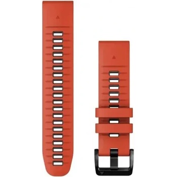 Image 1 of Garmin QuickFit® 26 Flame Red/Graphite силиконова каишка (Fenix 7x Pro) 010-13281-04 (010-13281-04)