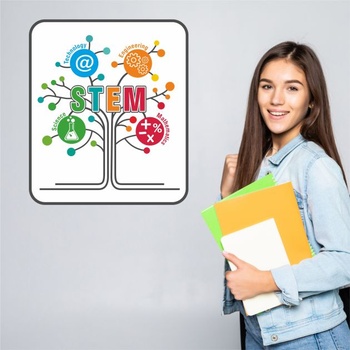 Stem дърво - образователен стикер за стена (1673)