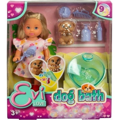 Simba Evička kúpa psíka