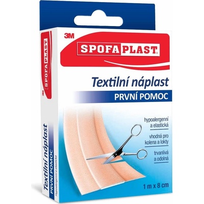 3M Spofaplast Textilná elastická náplasť 1 m x 8 cm