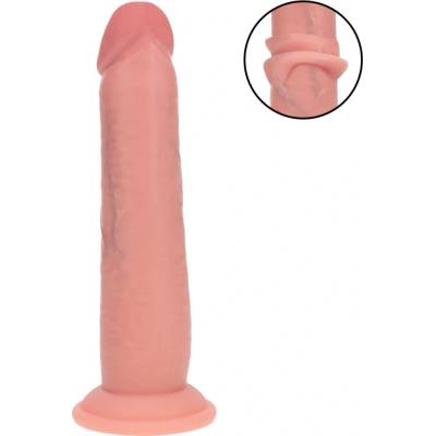 RealRock realistický dildo s dvojitou hustotou telovej farby 20,5 cm