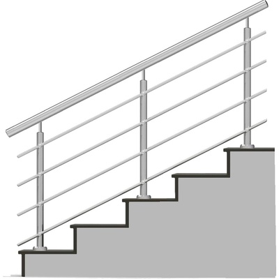 HK Zábradlí Nerezové zábradlí na schody 900x1000 KNSH4-2