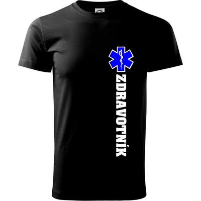 Hvězda života zdravotník Klasické pánské triko černá