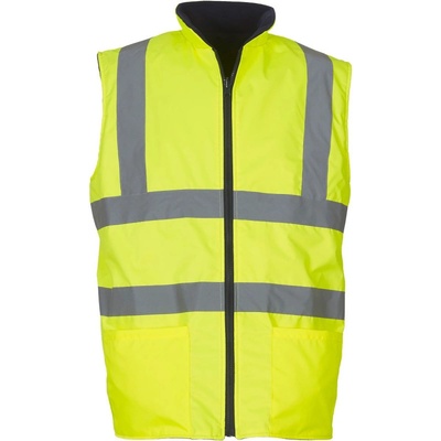 Yoko Vesta HV008F Hi-Vis oboustranná fleecová výstražná žlutáFluorescent