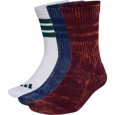 adidas Мъжки спортни чорапи adidas 3 Stripes Cushioned Crew Stone Wash 3 Pair Pack Sports socks - Maroon / Dark Blue / White / Collegiate Green (207-2194-0213)