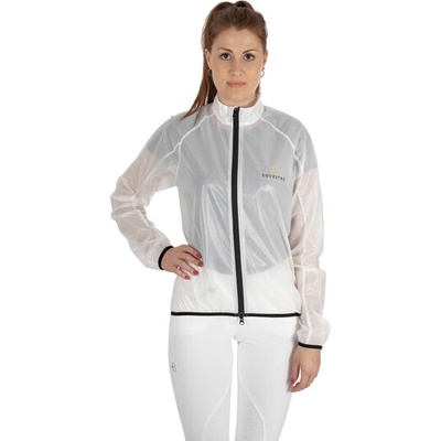 Equestro Pršiplášť unisex nepremokavý Biela