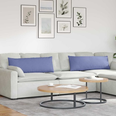vidaXL Диван възглавници 2 pcs Дънково син 120 x 40 cm текстил (42013796)