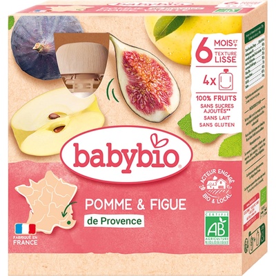 Babybio kapsička Jablko a fík 4 x 90 g