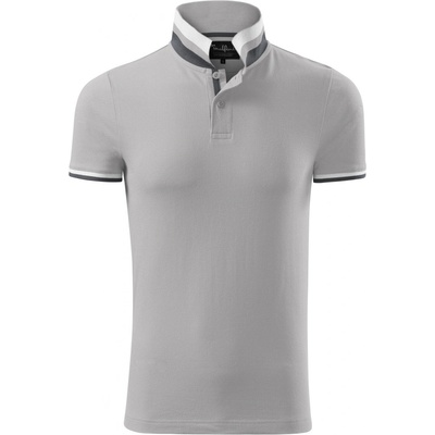 Malfini Premium Collar Up 256 strieborno sivá