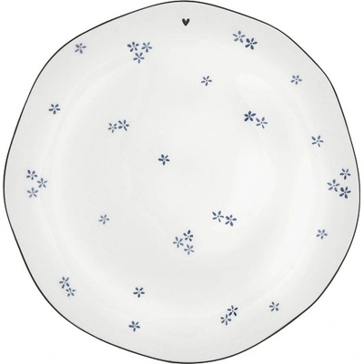 Bastion Collections Talířek BREAKFAST BLUE DAISES 23cm LI-BREAKFAST-009-IB
