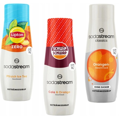 SodaStream Sada sirupů Schwip Schwap, 7up Free, Mirinda Zero