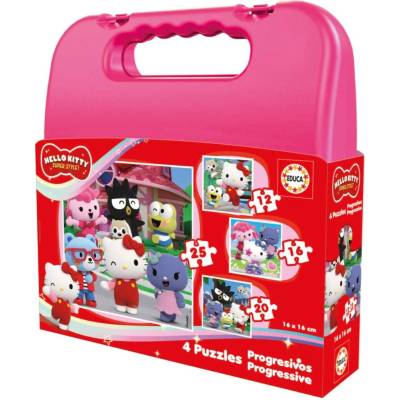 EDUCA v kufríku Hello Kitty 4v1 12,16,20,25 dielov