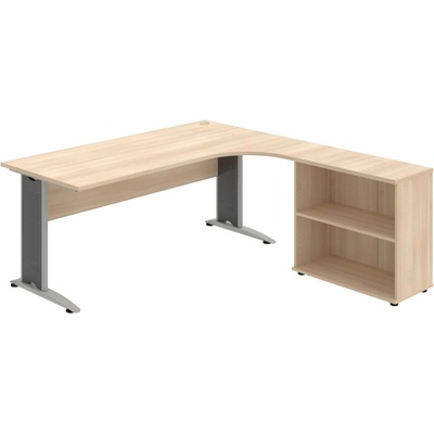 OFFICE PRO s.r.o. HOBIS kancelársky stôl pracovný, zostava ľavá - CE 1800 HL, agát