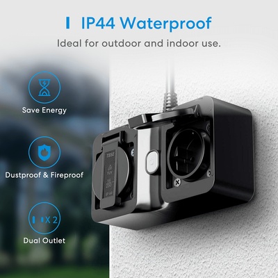 Meross Смарт външен и вътрешен разклонител Meross