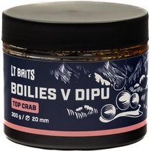 LT Baits Dipované boilies TOP CRAB 20 mm 300 g