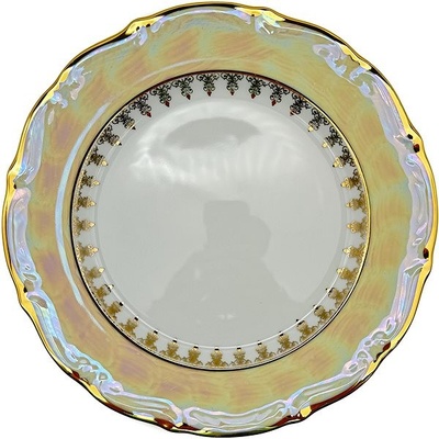 Royal Czech Porcelain Desertní talíře 21 cm sada dekor Praha 6 ks