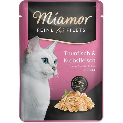 Miamor Feine Filets tuňák a krab jelly 6 x 100 g