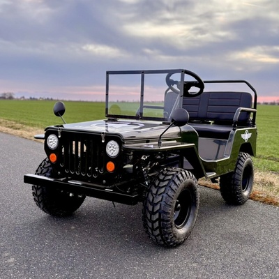 Mamido elektrický vojenský jeep Willys 4x4 černá – Zboží Dáma