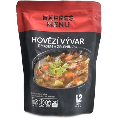 Expres Menu Hovädzí vývar s mäsom a zeleninou 330 g