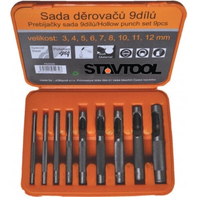 Sada dierovačov 9ks plastový box