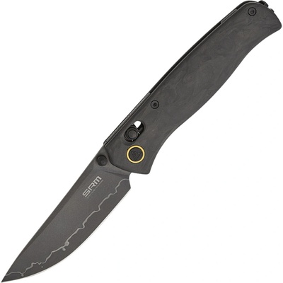SRM 255L Black 140Cr Shred Carbon-fiber Ambi lock 255L-FB2