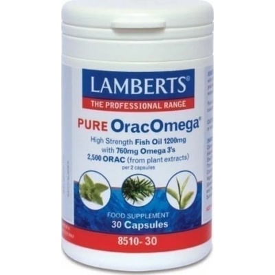 LAMBERTS Хранителна добавка Висококачествено рибено масло плюс 2 500 ORAC, Lamberts Pure Orac Omega 30 caps