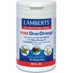 LAMBERTS Хранителна добавка Висококачествено рибено масло плюс 2 500 ORAC, Lamberts Pure Orac Omega 30 caps