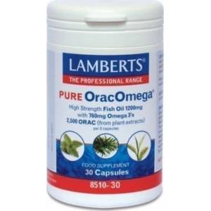 LAMBERTS Хранителна добавка Висококачествено рибено масло плюс 2 500 ORAC, Lamberts Pure Orac Omega 30 caps