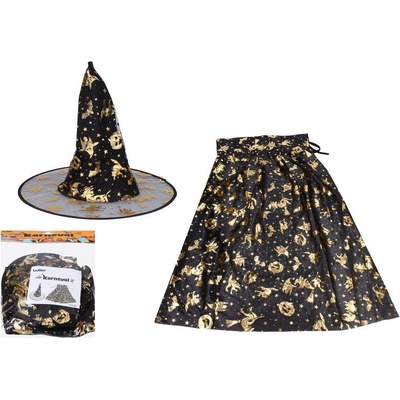 Set čarodějnice klobouk plášť – Zboží Dáma
