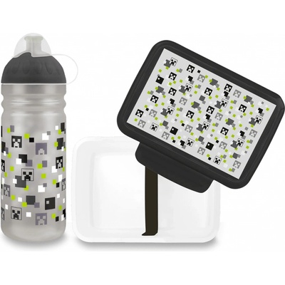 Zdravá lahev Set 0,7 l a Zdravá sváča Pixel head – Zboží Dáma