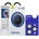 Blueo Sapphire Crystal Stainless Steel Camera Lens Protector - предпазни сапфирени лещи за камерата на iPhone 15 Pro (черен)