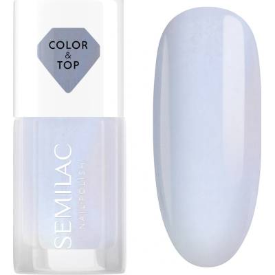 Semilac Top pro klasické laky 2w1 BLUE HOLO GLAZED 7 ml