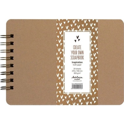D.A. Album kroužkové Scrapbook Inspiration kraft (300g/m2, 24 listů) A5 – Zboží Dáma