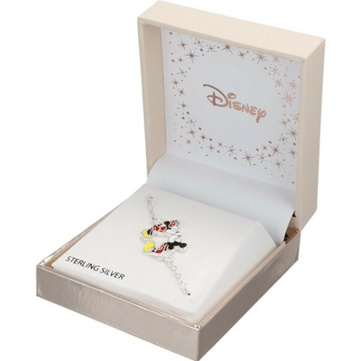 Disney strieborný náramok Mickey and Minnie Mouse BS00044SL-55.CS