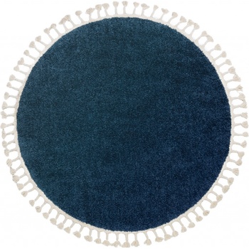 Dywany Łuszczów Berber 9000 navy Modrá