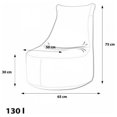 Ecopuf MINI SEAT S modern polyester DG32/NC2