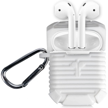 Image 1 of 4smarts Силиконов калъф с карабинер за Apple Airpods - 4smarts Silicone Case (бял) (4S467779)