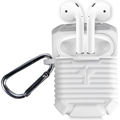 4smarts Силиконов калъф с карабинер за Apple Airpods - 4smarts Silicone Case (бял) (4S467779)