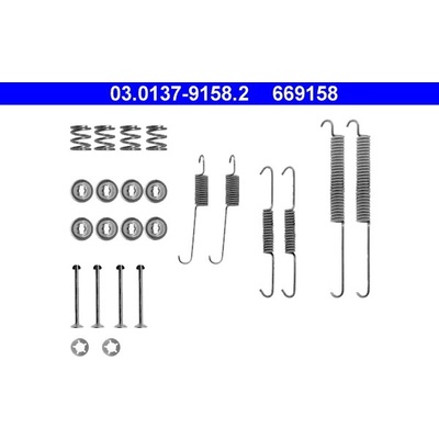 ATE Sada prislusenstvi, brzdove celisti 03.0137-9158.2 – Zboží Mobilmania