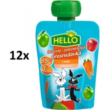 Hello ovocno-zeleninová desiata vrecko jablko mrkva 12 x 100 g