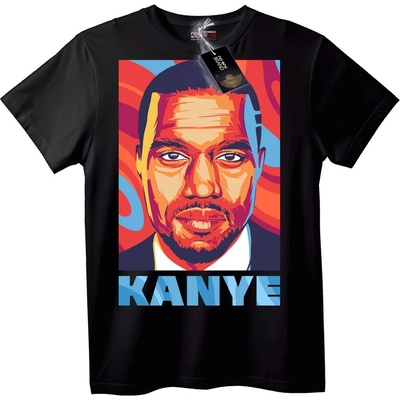 NOONEBRAND Тениска Kanye Pop Art - L, Black