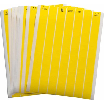 Brady LAT-7-747-10-YL / 029789, LaserTab Laser Printable Labels, 25.40 mm x 12.70 mm (29789)