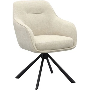 Unique Furniture Кремав тапициран трапезен стол с подлакътници Avola - Unique Furniture (51140007)