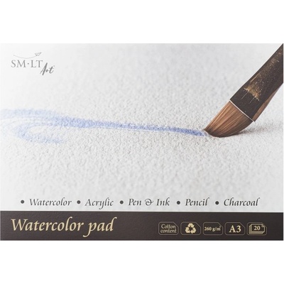 SM-LT art Skicák Watercolor pad 260g/m2 20listů A3