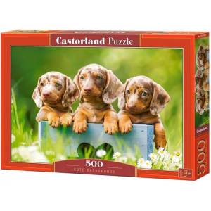 Castorland Пъзел Castorland от 500 части - Кученца (В-53605)