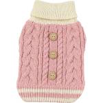 Tiger`s Heart Плетен пуловер за куче Pink Cable Knit