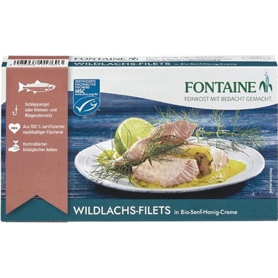 Fontaine Filet z divokého lososa v bio hořčično-medové omáčce 200 g