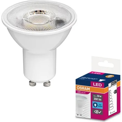 OSRAM Led ЛАМПА value plast par16 50 osram 5w 6500k gu10 120° (20240076042)