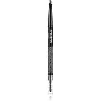 Flormar Triple Brow Pencil молив за вежди 3 в 1 цвят 001 Brunette 0.75 гр